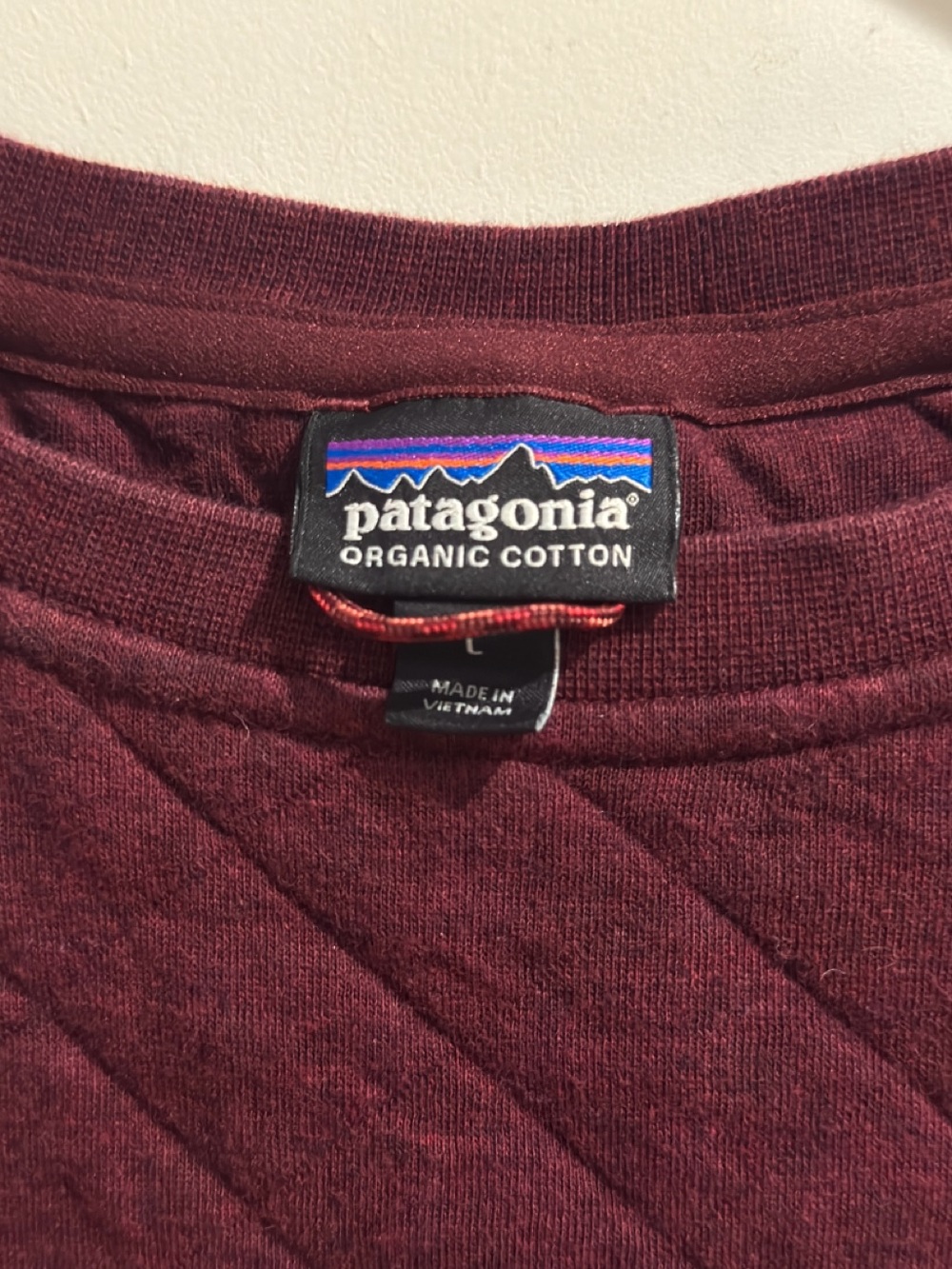 Patagonia Organic Cotton Quilt Crew Size Large - Picture 4 of 7